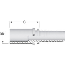 Įdėklas DN10, 14 mm skersmens, PU1014