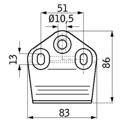 Peilių laikiklis ESM 3322050