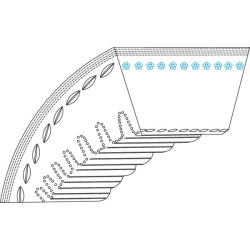 V formos diržas 9.5/0840 AK518652