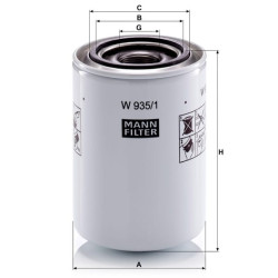 Alyvos filtras W9351