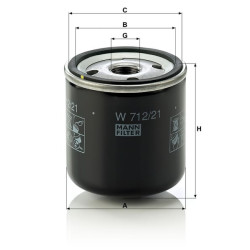 Alyvos filtras W71221