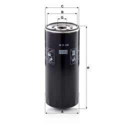 Alyvos filtras W11102