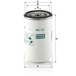 Kuro keitimo filtras WK723