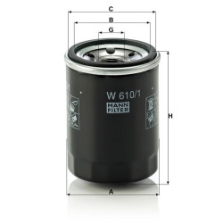 Alyvos filtras W6101