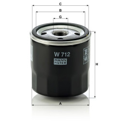 Alyvos filtras W712