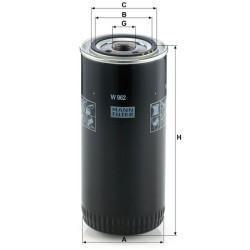 Alyvos filtras W962