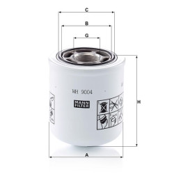 Hidraulinis filtras WH9004MANN