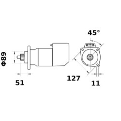 Starteris 12V 3,6kW MS716