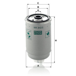 Kuro keitimo filtras WK8422