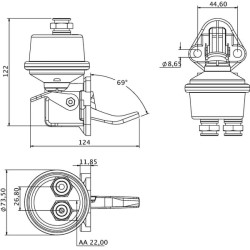 Case - IH MXU100 Maxxum X 2830266KR NH kuro siurblys