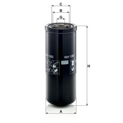Alyvos keitimo filtras WH1263