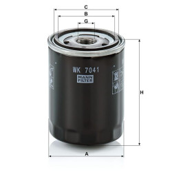 Kuro filtras WK7041