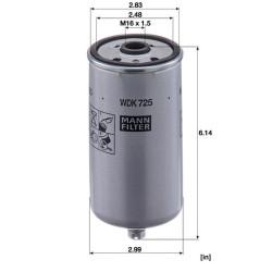 Kuro keitimo filtras WDK725