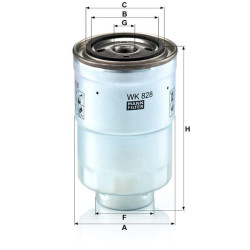 Kuro filtras WK828X
