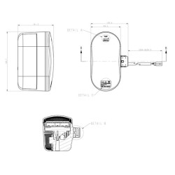 Case - IH Optum 270 CVX AFS ConnectTractor 06/21- 347LED0105 Krypties ir padėties lemputė, LED, kairė, tinka CNH