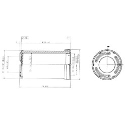 Case - IH Puma 210 P783544 Oro filtro vidinis Donaldson