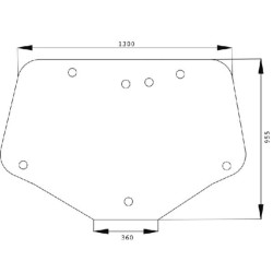 Case - IH Puma 145 87744542 Stiklas