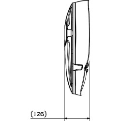 Case - IH Puma 140 7135013AM Motorizuotas ir šildomas veidrodis 12V (LH)