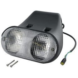 Case - IH Puma 140 0306410000 Krypties ir padėties apšvietimas LH stačiakampis, 12V, gintaro spalvos/skaidrus, užsukamas, Cobo