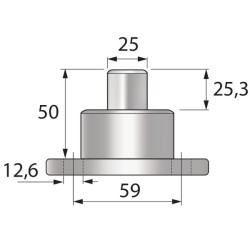 Case - IH 844 VPJ7744 Stebulės kaištis