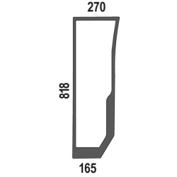 Case - IH Quantum 90F 44910446N Apatinis priekinis stiklas, dešinysis