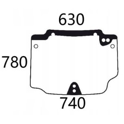 Case - IH Quantum 90F 5196371N Galinio lango viršutinė dalis