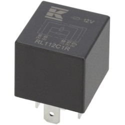 John Deere 5525N RL112C1R Mini relė 12V, perjungiklis, 30A/40A, su rezistoriumi, be laikiklio