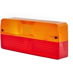 John Deere SE6200 9EL147992001 Šviesus objektyvas, raudonas/gintarinis, stačiakampis LH/RH Hella