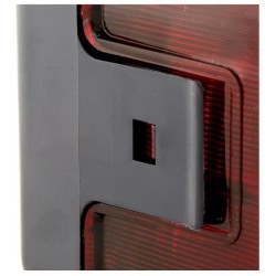 Case - IH 1046 2SD002582021 Galinis žibintas RH stačiakampis, 12/24V, raudona/oranžinė, užsukamas, 170x62x75mm, Hella