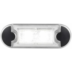 John Deere SE6020 2XT959510467 Vidaus šviesos diodas, 0,50 W, stačiakampis, 12/24 V, baltas, užsegamas, 84x2 LED, Hella