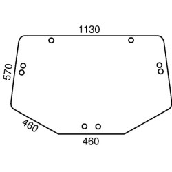 John Deere SE6120 L202528KR Viršutinis galinis langas