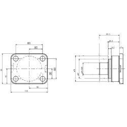John Deere SE6620 7500670901 Vairo ašies kaištis