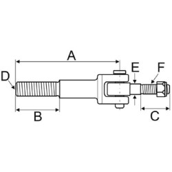 Case - IH 5120 VPL3278 Galinio mazgo stabilizatorius