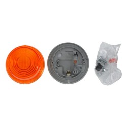 John Deere Įvairūs modeliai 2BA001259611 Indikacinė lemputė 18W, apvali, 12V, gintarinė, užsukama, Ø 80mm, Hella