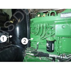 John Deere 6195R didelio rėmo 412231APU variklio šildytuvas 550W