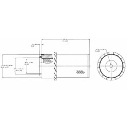 Case - IH 3210 P522449 Oro filtras išorinis Donaldson