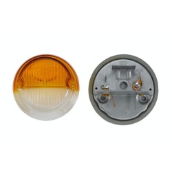 John Deere 820 2BE001259061 Krypties ir padėties apšvietimas 18/3W, apvalus, 12V, gintaro spalvos/skaidrus, Ø 78mm, Hella