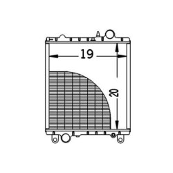 John Deere 2755 VPE3090 radiatorius