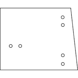 John Deere 2040 D8075 Šoninis stiklas