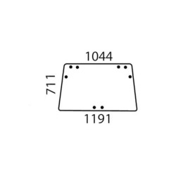 John Deere 2040S AL70094 Galinis stiklas