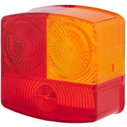 Case - IH 955 / 955XL 9EL137308001 Šviesus objektyvas, raudonas, kvadratinis galinis / dešinysis Hella