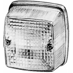 John Deere 4840 2PF003014071 Žymeklis 5W, kvadratinis, 12/24V, skaidrus/baltas, užsukamas, 84x51x84mm, ašmenų terminalas, Hella