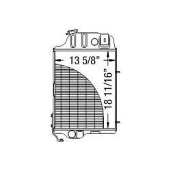 John Deere 1850 VPE3048 radiatorius