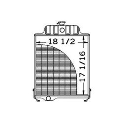 John Deere 1020 VPE3092 radiatorius