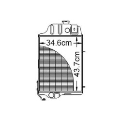 John Deere 1020 VPE3093 radiatorius
