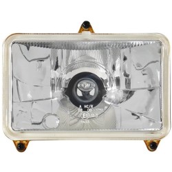 Case - IH 7210 1AB008888051 Halogeninis priekinis žibintas, stačiakampis, 12/24V, 130x106,9 mm, Hella
