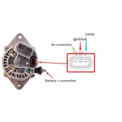 John Deere 3720 ALT26250491 kintamosios srovės generatorius 14V 55A