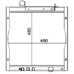 John Deere 5715 RE223478N radiatorius