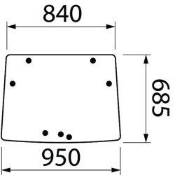John Deere 5100GF ER386119 Priekinis langas Viršutinis