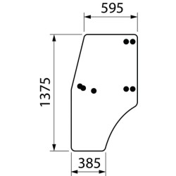 John Deere 5500N ER047754N Visas durų įstiklinimas